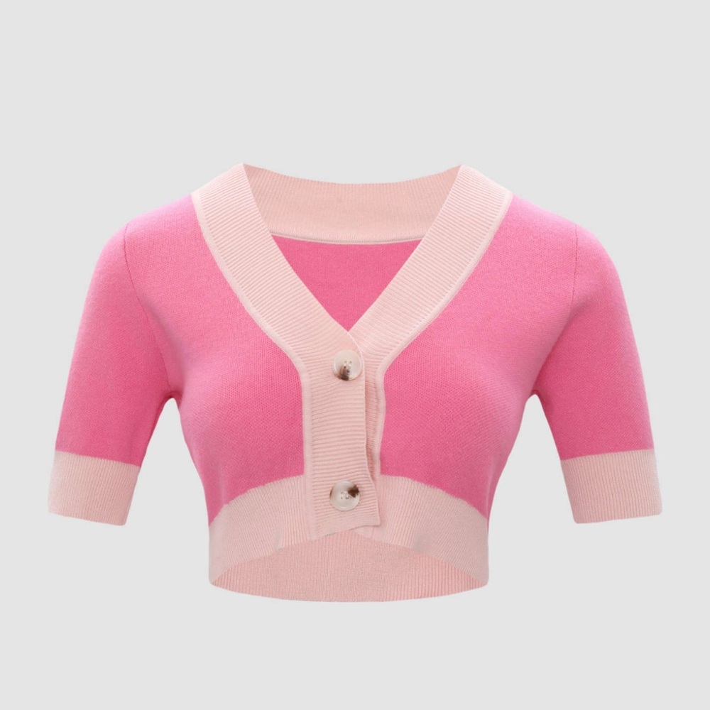 Pink sweater top from CIDER